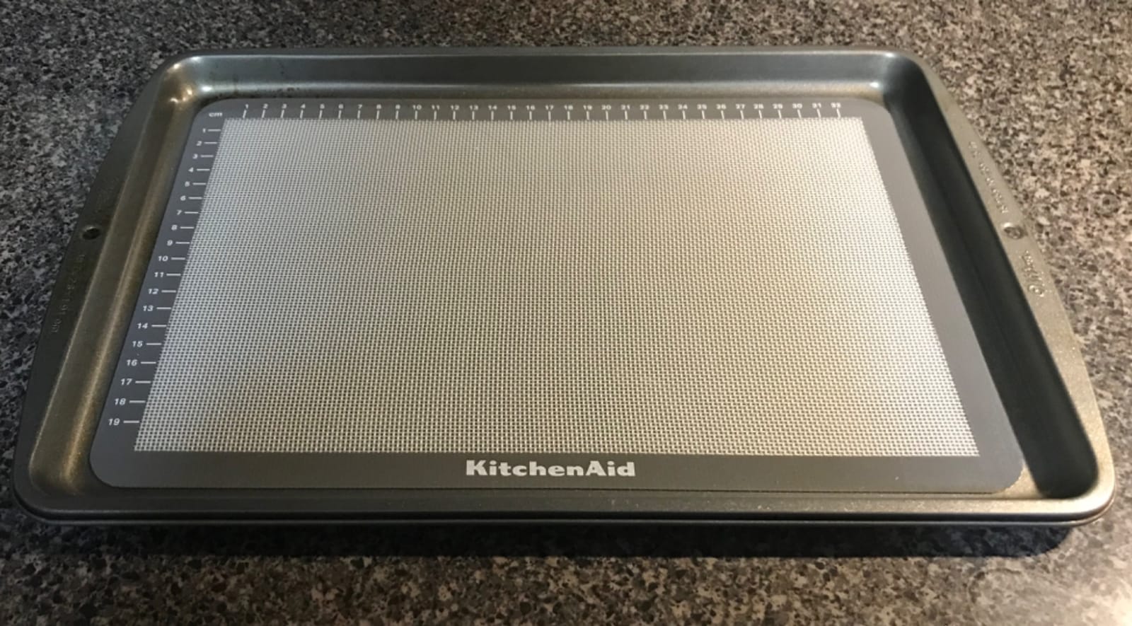 KitchenAid Silicone Large Baking Mat, 12x17-Inch, Gray customer photo 2