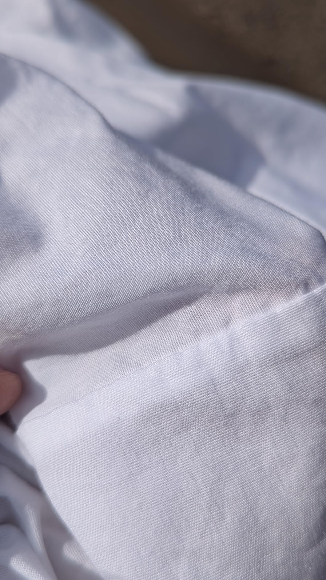 California Design Den 100% Organic Cotton Queen Size Fitted Sheet, White | GOTS Certified, Crisp & Airy Percale, 15