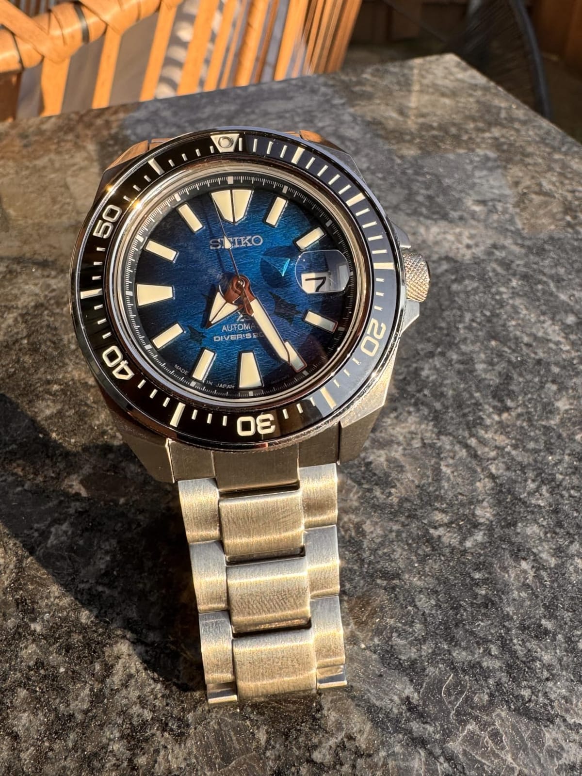 Seiko SRPE33 Automatic Dive Watch for Men - Prospex Special Edition - LumiBrite Hands, Unidirectional Bezel, Water Resistant 200M customer photo 1