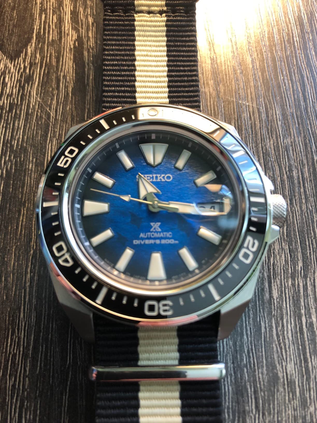Seiko SRPE33 Automatic Dive Watch for Men - Prospex Special Edition - LumiBrite Hands, Unidirectional Bezel, Water Resistant 200M customer photo 2