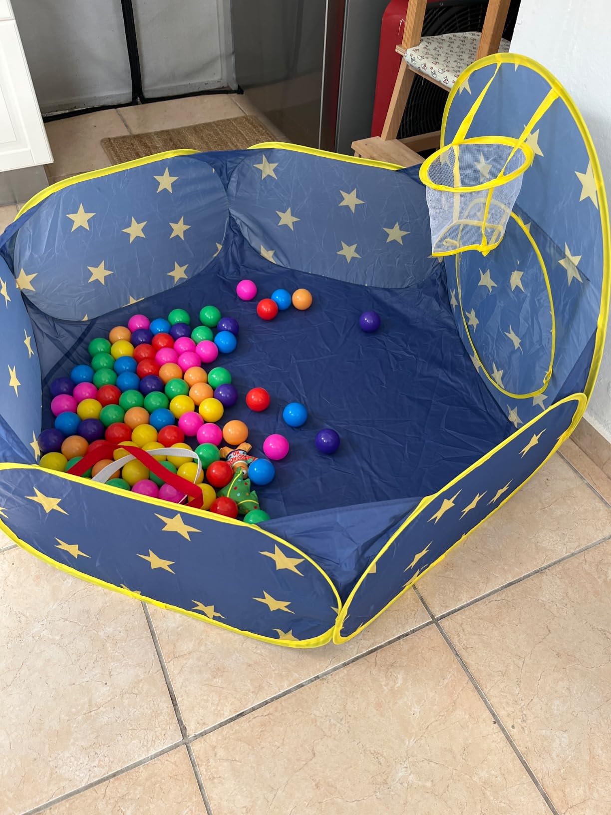 PigPigPen 3pc Kids Play Tent for Boys with Ball Pit, Crawl Tunnel, Princess Tents for Toddlers, Baby Space World Playhouse Toys, Boys Indoor& Outdoor Play House, Perfect Kid's Gifts customer photo 1