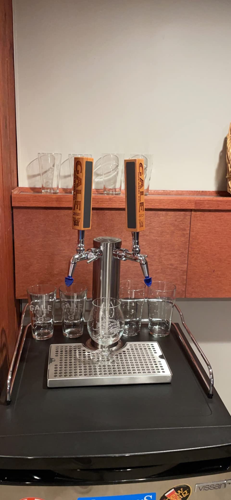 Laser Personalized Beer Tap Handle with Chalkboards, Laser Engraved customer photo 1