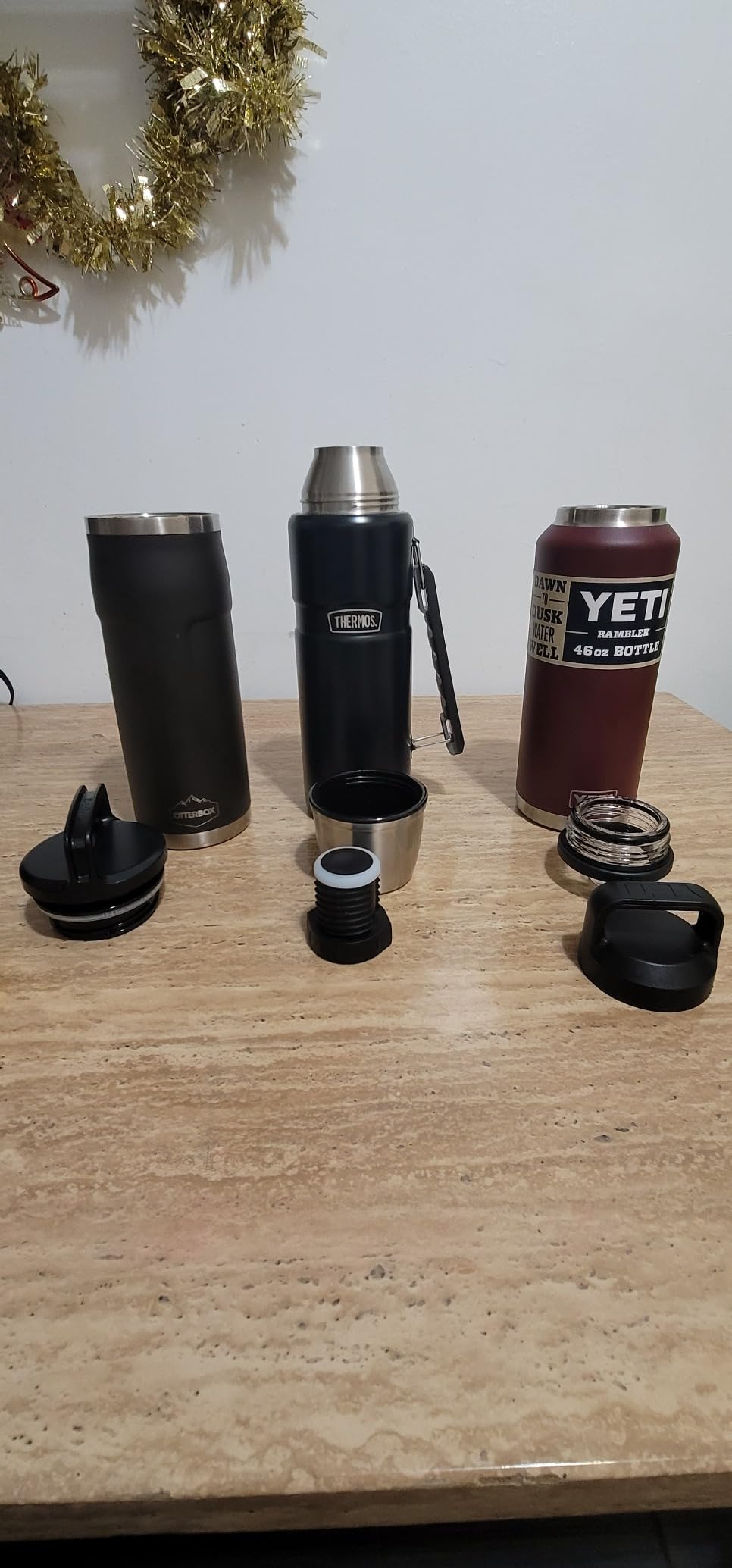 THERMOS Stainless King Vacuum-Insulated Beverage Bottle, 40 Ounce, Midnight Blue customer photo 1
