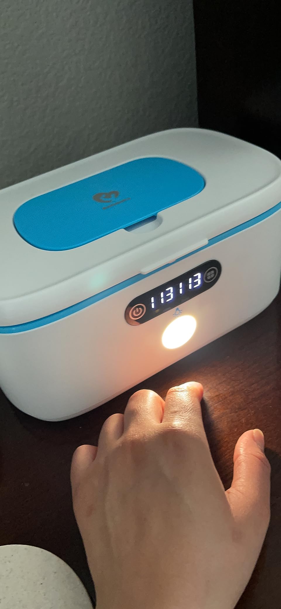 Bellababy Wipe Warmer for Vehicle and Home Use, Baby Wet Wipes Dispenser and Diaper Wipe Warmer with Night Light, Temperature Display customer photo 2