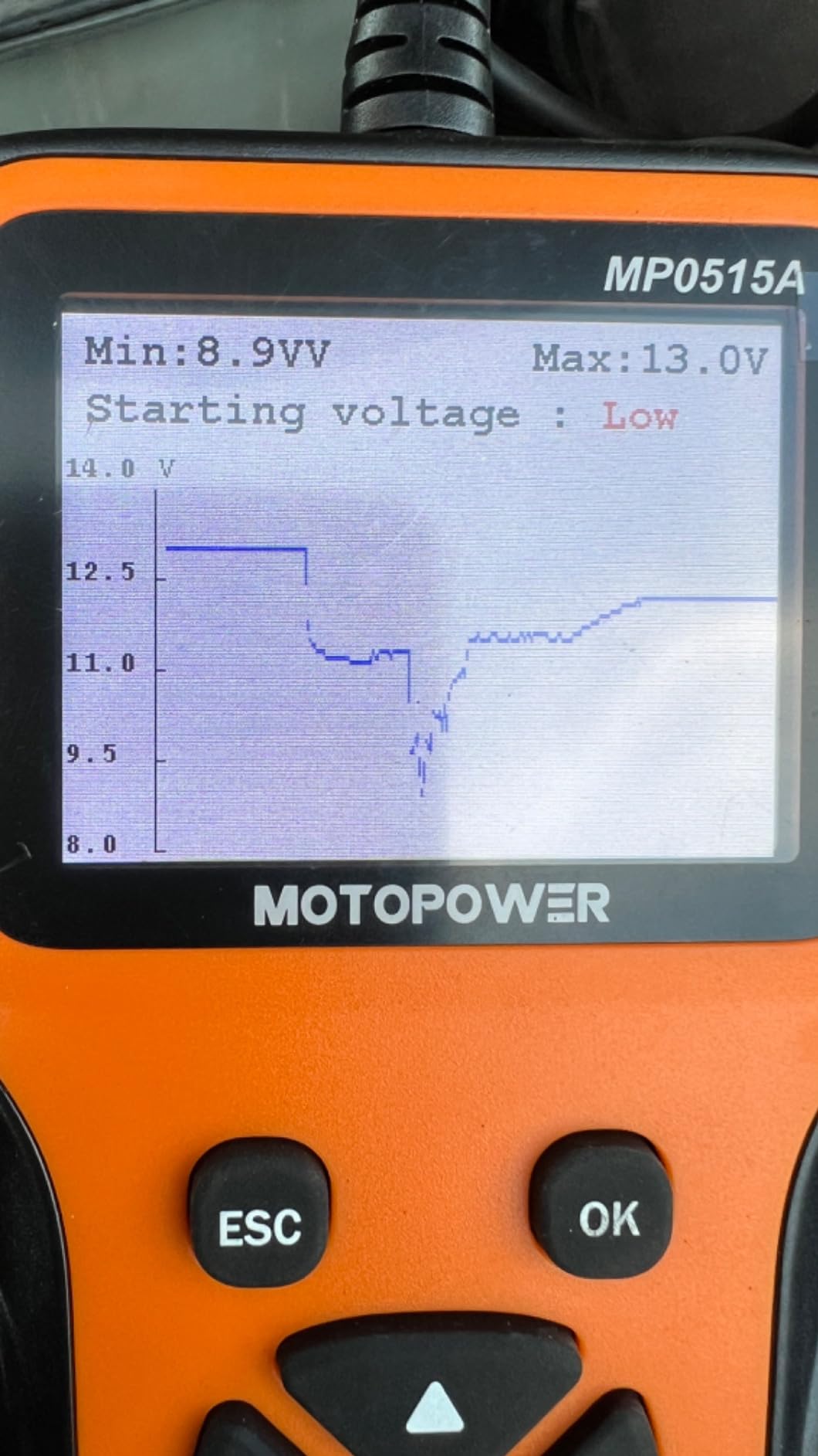 MOTOPOWER MP0515A 12V Car Battery Tester Automotive 100-2000 CCA Battery Load Tester Auto Cranking and Charging System Tester customer photo 2