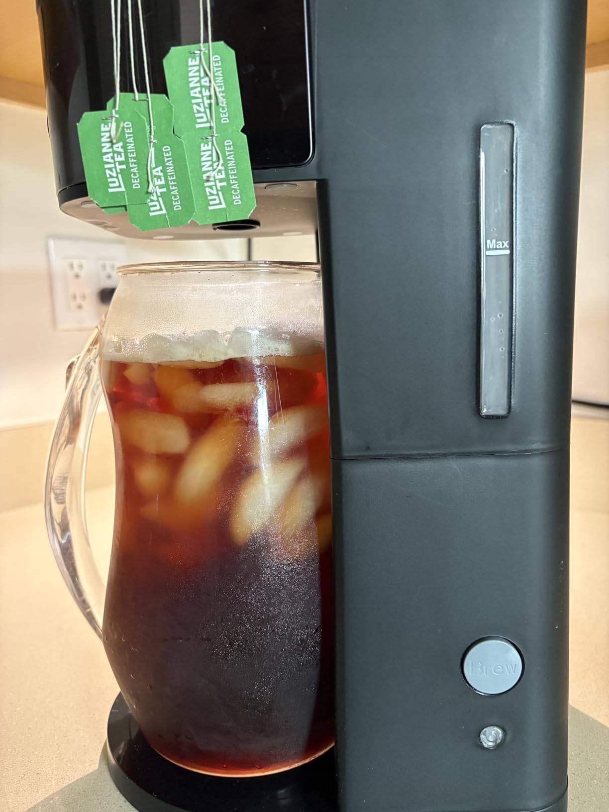 Homecraft 3-Quart Iced Coffee and Tea Maker with Filter Basket, Flavor Enhancer, Adjustable Brew Strength, Black customer photo 1