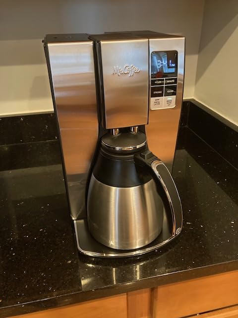 Mr. Coffee 10-Cup Programmable Coffee Maker, Insulated Thermal Carafe, Brew Strength Selection, Brew Now or Later, Stainless Steel customer photo 2