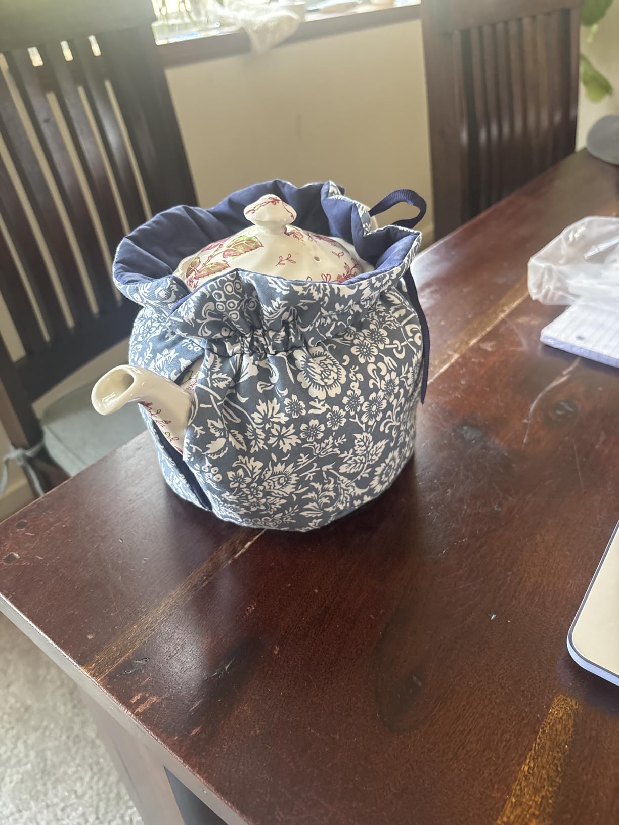 Tea Pot Cozies, Cotton Vintage Floral Teapot Dust Cover Tea Cosy, Kitchen Home Decorative Tea Pots Cozy with Insulation Pad for Housewife, Friend, Mom customer photo 1