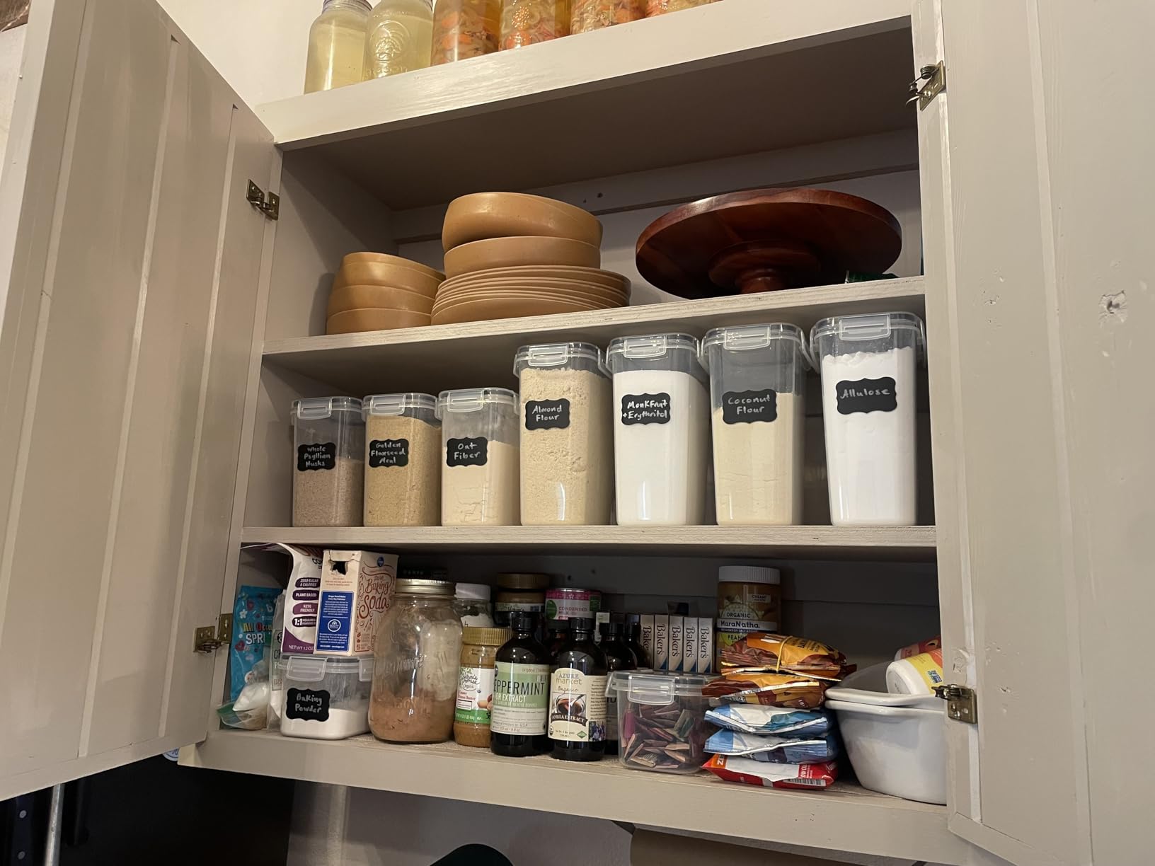 CHEFSTORY Airtight Food Storage Containers Set, 14 PCS Kitchen Storage Containers with Lids for Flour, Sugar and Cereal, Plastic Dry Food Canisters for Pantry Organization and Storage customer photo 1