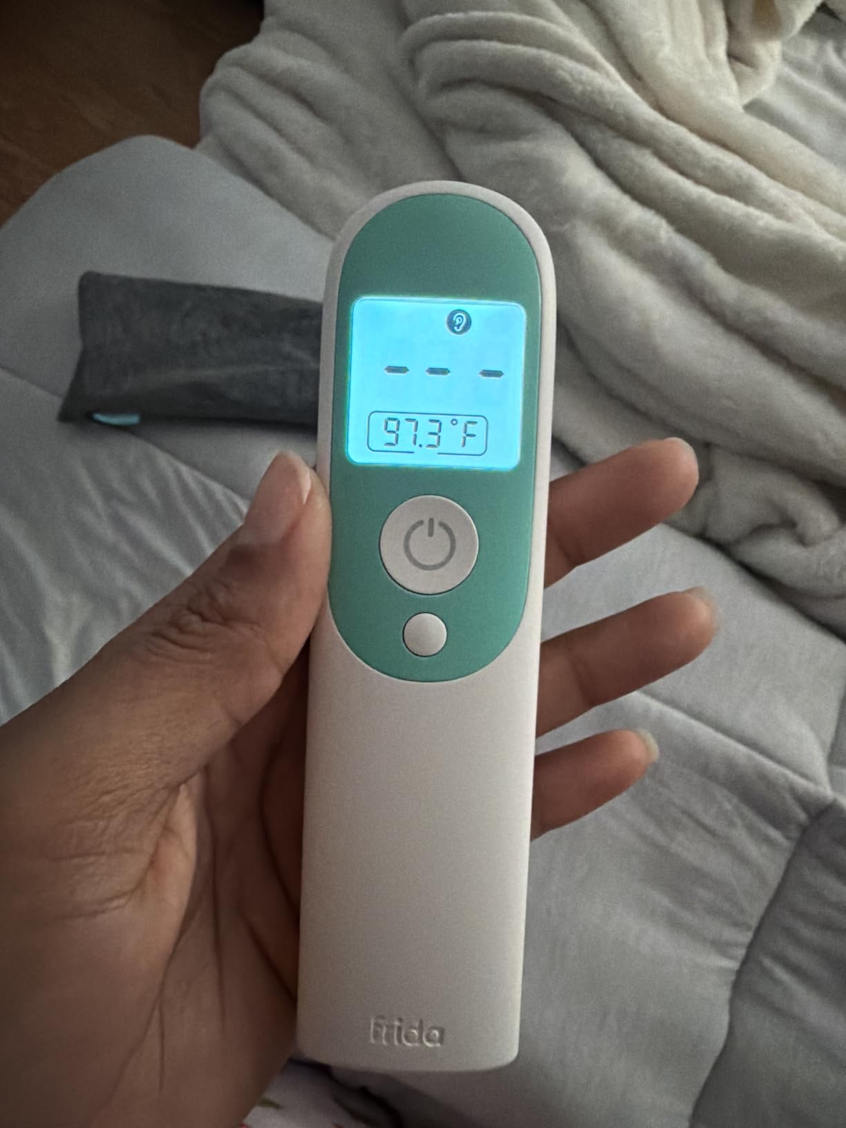 Frida Baby 3-in-1 Infrared Thermometer for Ear, Forehead & Touchless | Fever Thermometer for Babies, Infants, Toddlers, Kids & Adults, Fast, Accurate & Reliable Readings customer photo 2