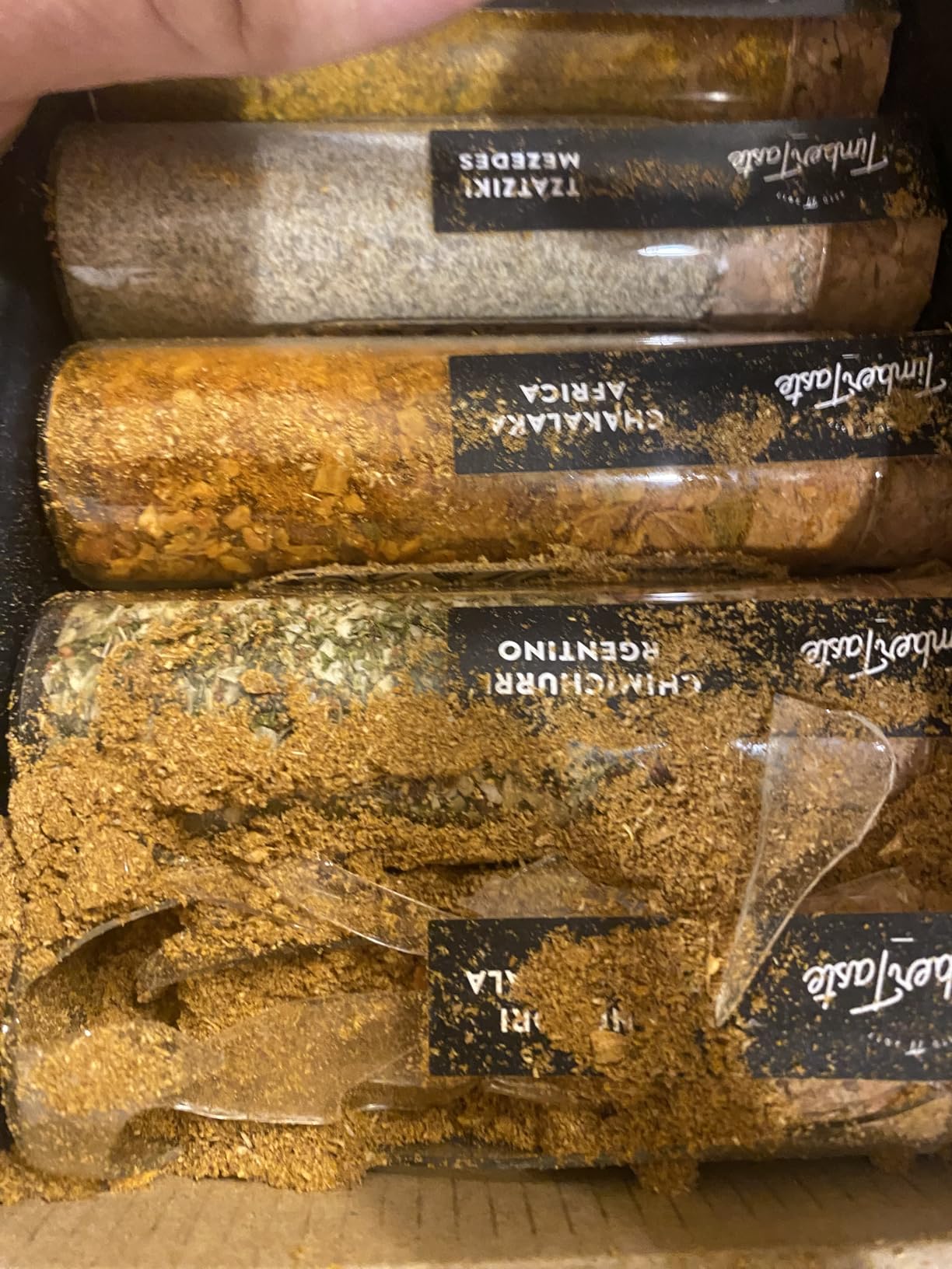 TIMBER TASTE World Spice Sampler Set - 5 Exotic Blends Chimichurri Chakalaka Paella Tandoori Tzatziki customer photo 1