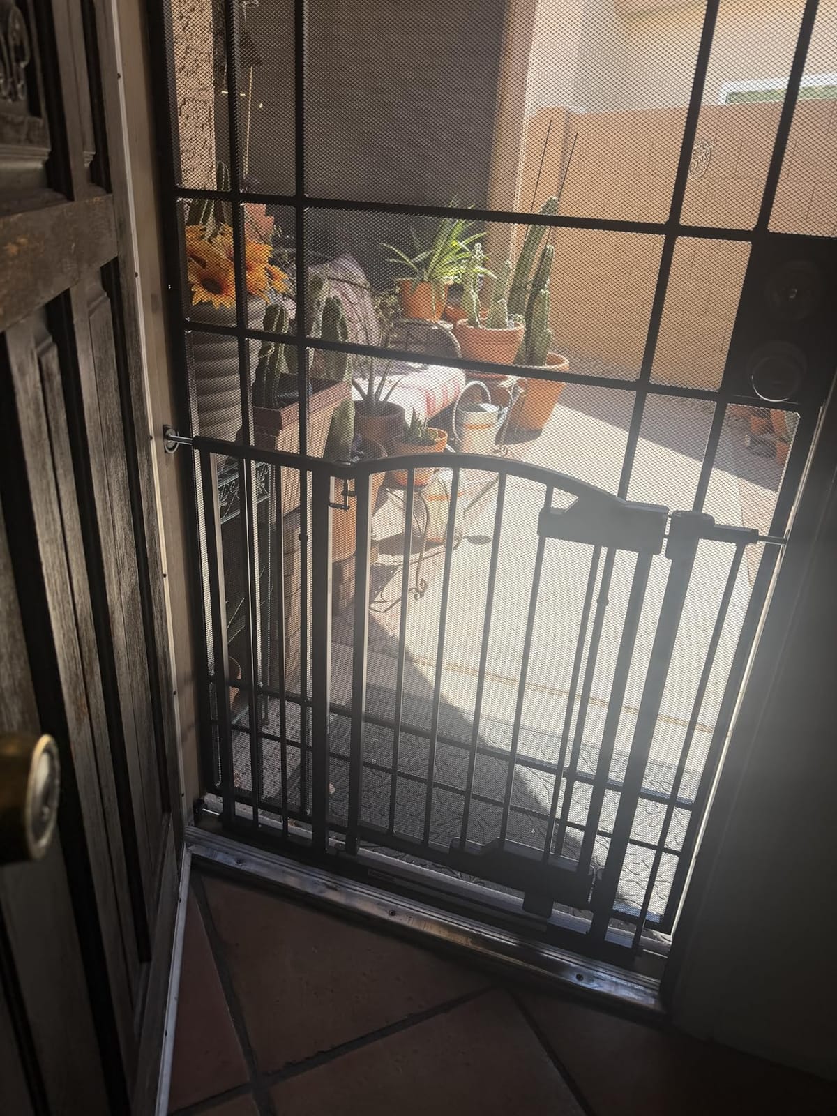 Ingenuity Multi-Use Decorative Extra Tall Walk-Thru Baby Gate, Fits Openings 28.5-48 Inch (Pack of 1), Black Metal, for Doorways and Stairways, 36' Tall Baby and Pet Gate customer photo 1