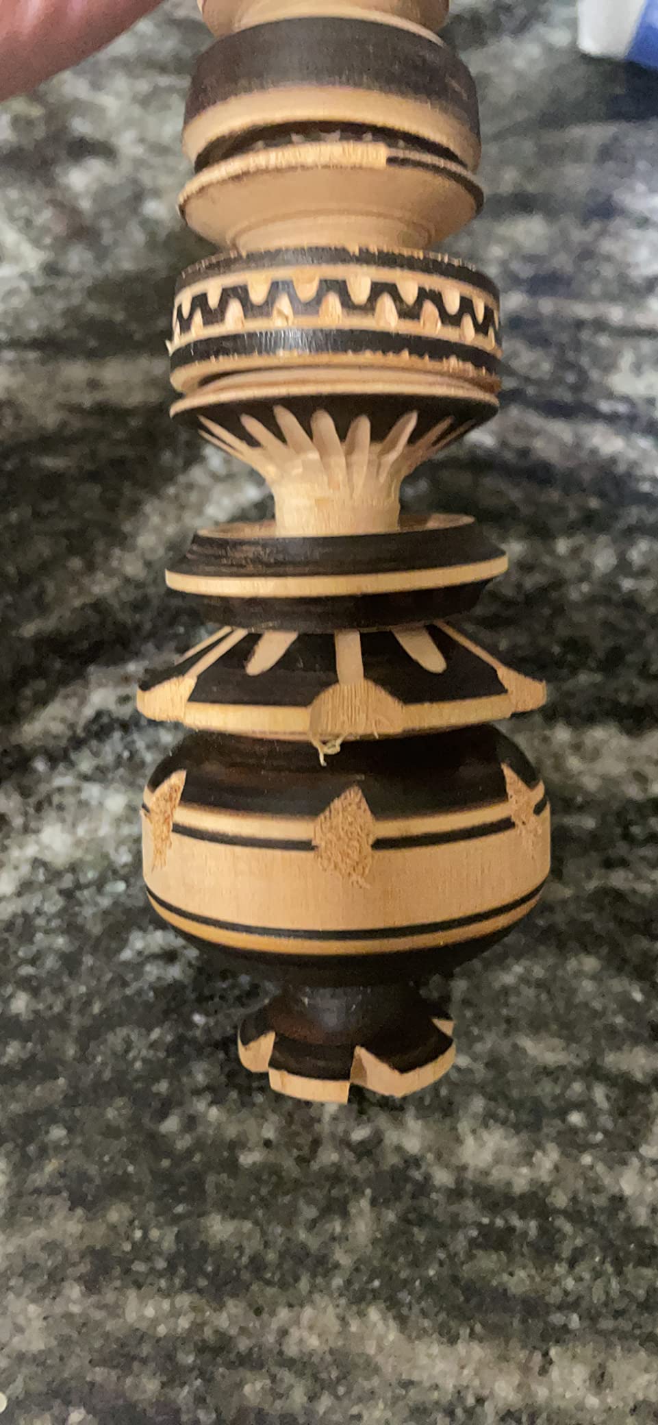 Handmade Molinillo Hot Chocolate Frother (Large) - Molinillo Wooden Whisk | Handcrafted by Mexican Artisans - Traditional Mexican Cookware - Mexican Hot Chocolate - Creates Rich Chocolate Foam customer photo 2