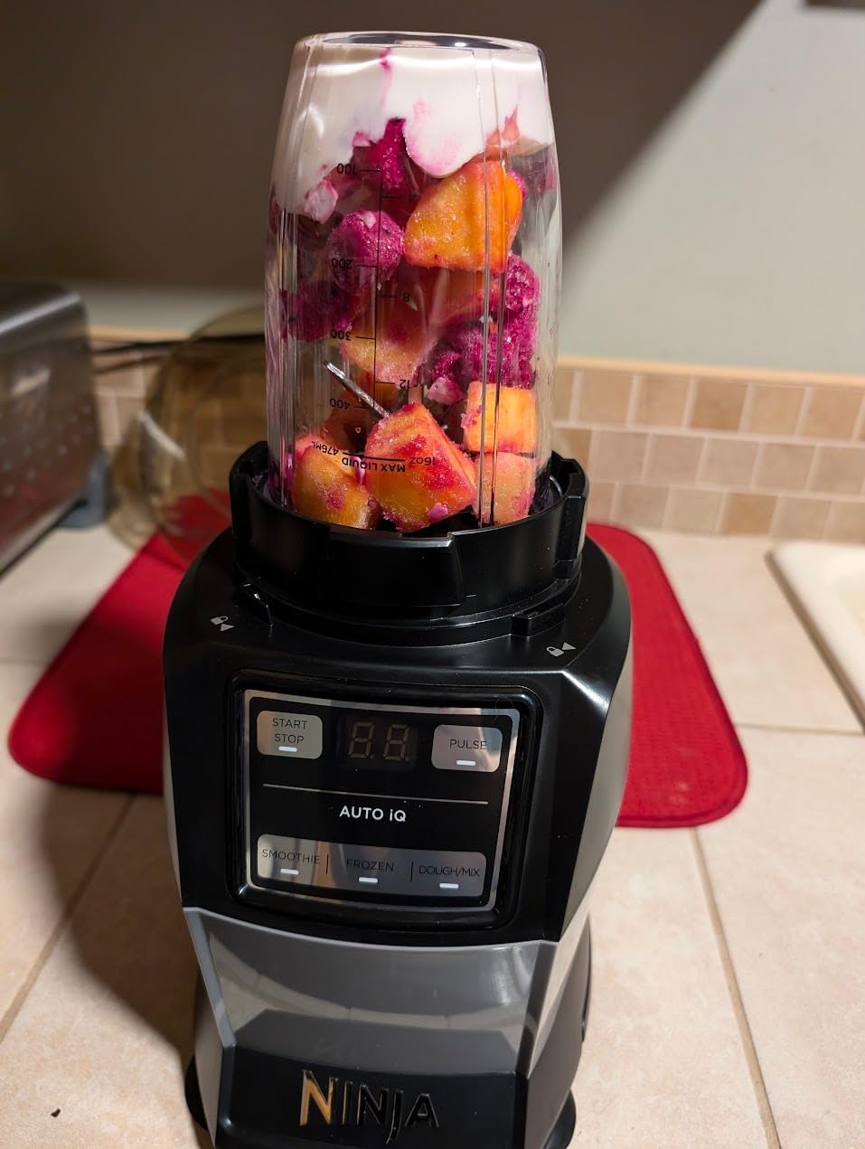 Ninja Compact Kitchen System, Auto-iQ, 1200W, 72oz Pitcher, Grey, AMZ493BRN customer photo 1