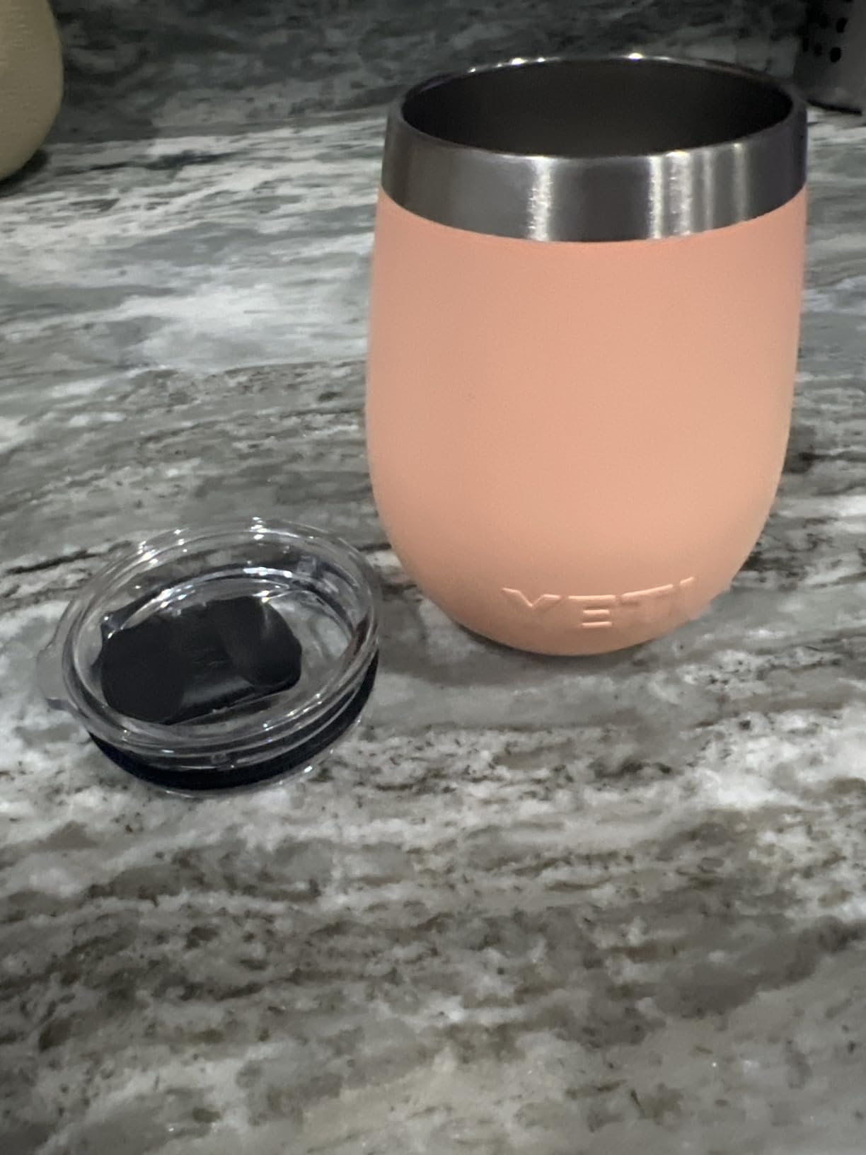 YETI Rambler 10 oz Wine Tumbler, Vacuum Insulated, Stainless Steel with MagSlider Lid, Seafoam customer photo 2