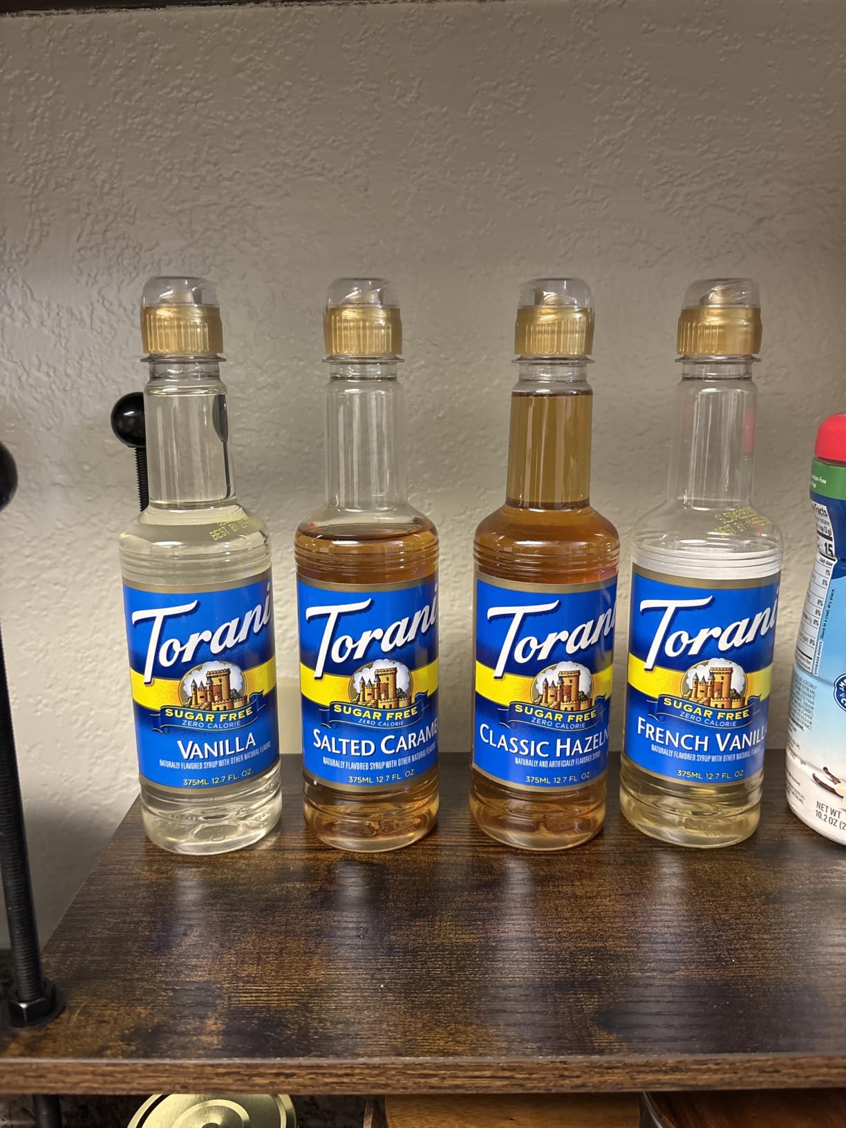 Torani Sugar Free Drink Syrup Coffeehouse Variety Pack, 12.7 fl oz Set of 4 (Salted Caramel, French Vanilla, Classic Hazelnut, Vanilla) customer photo 2