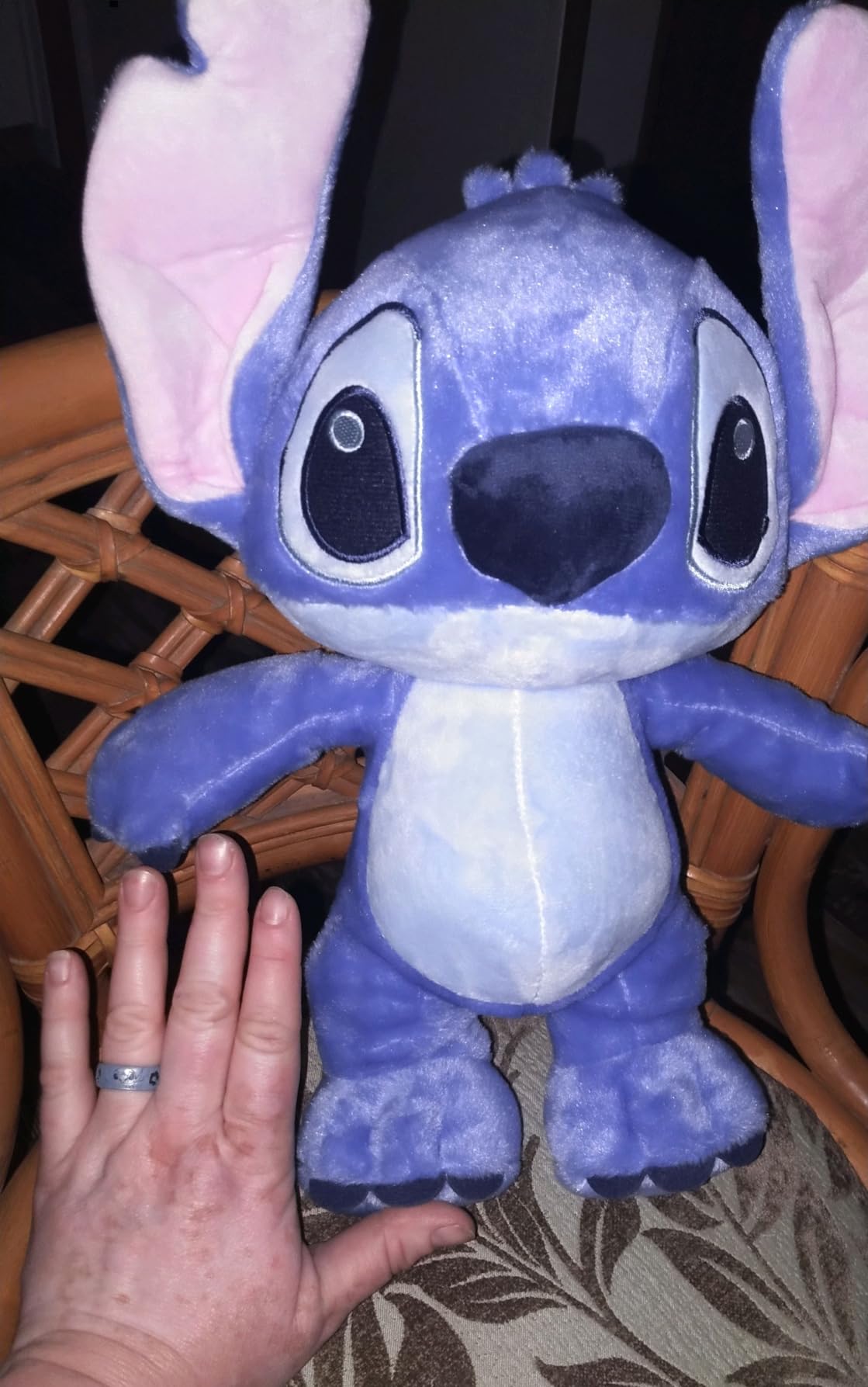 Disney Baby Lilo & Stitch Soft Huggable Stuffed Animal Cute Plush Toy for Toddler Boys and Girls, Gift for Kids, Blue Stitch 15 Inches customer photo 1