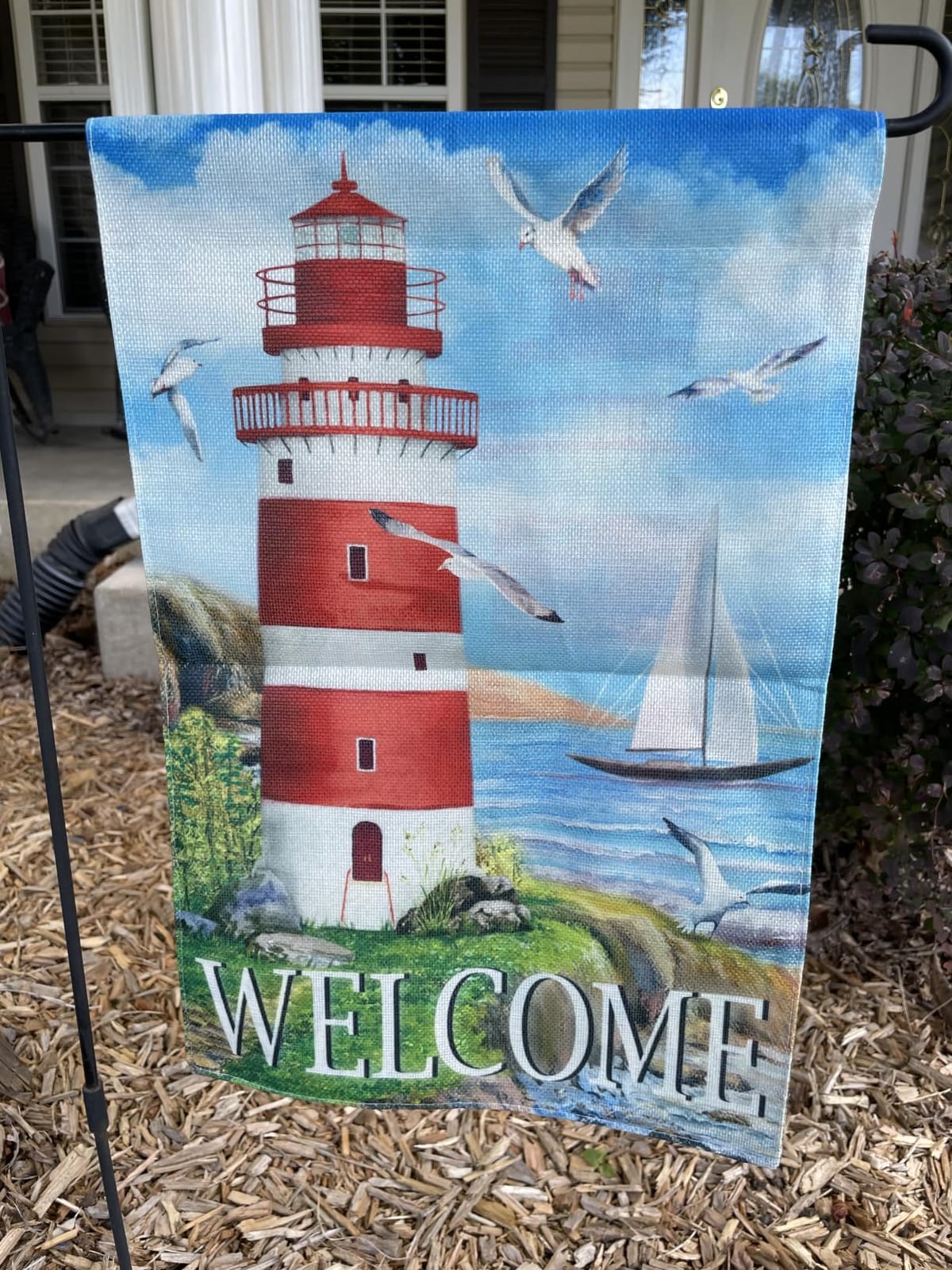 Home Decorative Welcome Spring Watercolor Flowers Garden Flag | Summer Sunshine House Yard Abstract Floral Outside Decorations, Sunrise Farmhouse Seasonal Outdoor Small Decor Double Sided customer photo 1