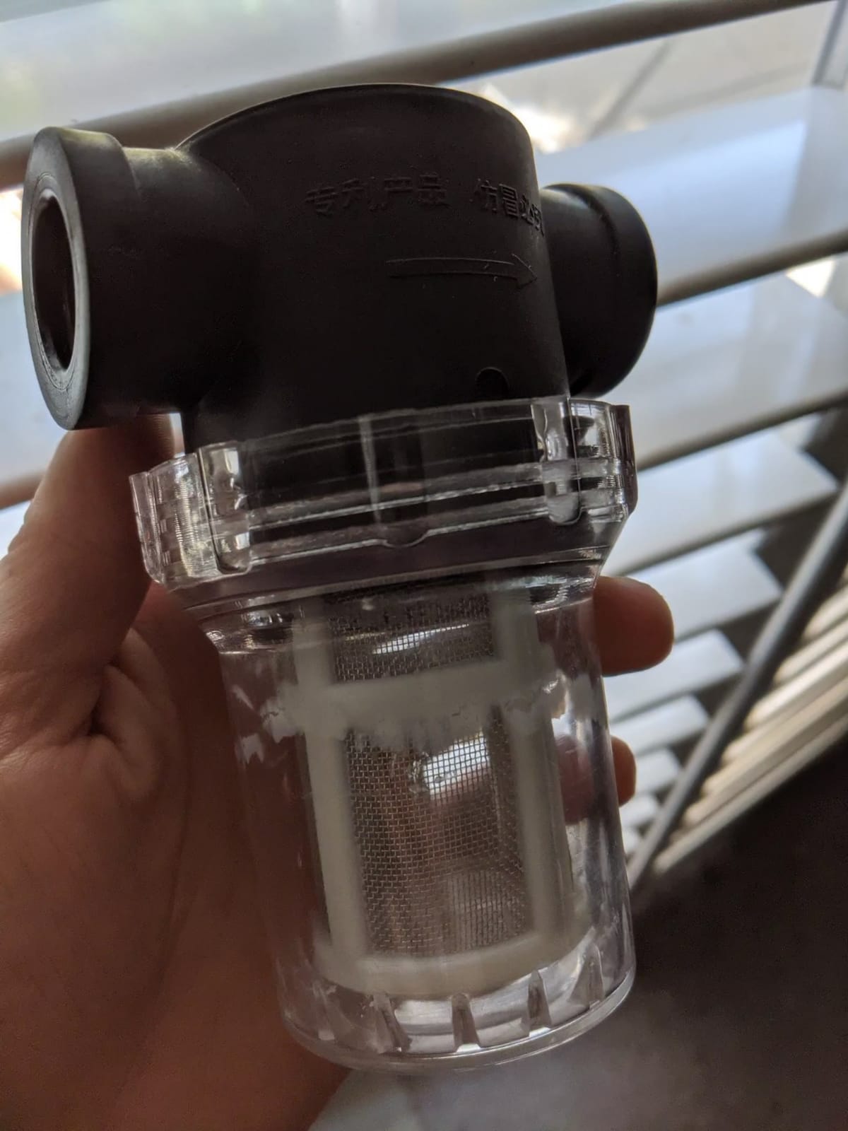 Inline beer filter Home Brewing Hose Barb in-Line Strainer 180 micron 80 mesh Water & Beer Filtering White customer photo 1