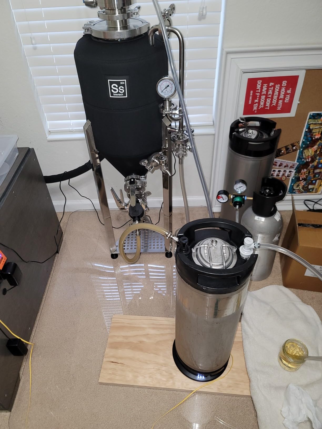 Inline beer filter Home Brewing Hose Barb in-Line Strainer 180 micron 80 mesh Water & Beer Filtering White customer photo 2