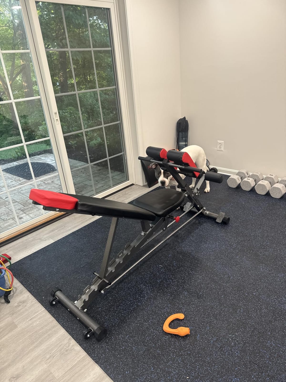Finer Form Multi-Functional Adjustable FID Weight Bench and Roman Chair | 1,000 Lb Capacity, 23 Settings, Flat Incline Decline for Total Body Workouts, Transport Wheels, Exercise Chart Included customer photo 2