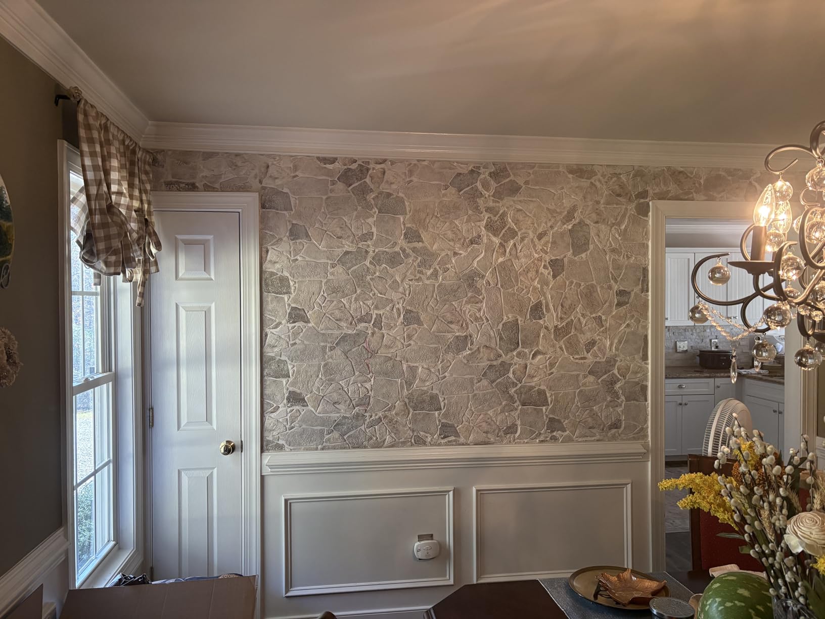 3D Faux Stone Wall Panels, Wild Boulder, Pack of 10, Covers 28.86 Sq Ft | Grey, Beige & Brown, Lightweight PVC, 17.5
