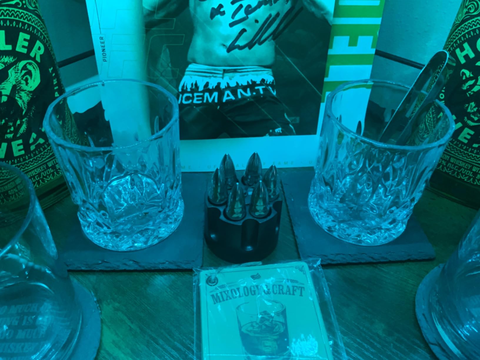 Titan LSO Whiskey Glasses and Stones in Unique Tactical Box Display | Bourbon Cocktail Cups, Coasters and Tongs | Gifts for Men | Glass Set customer photo 2