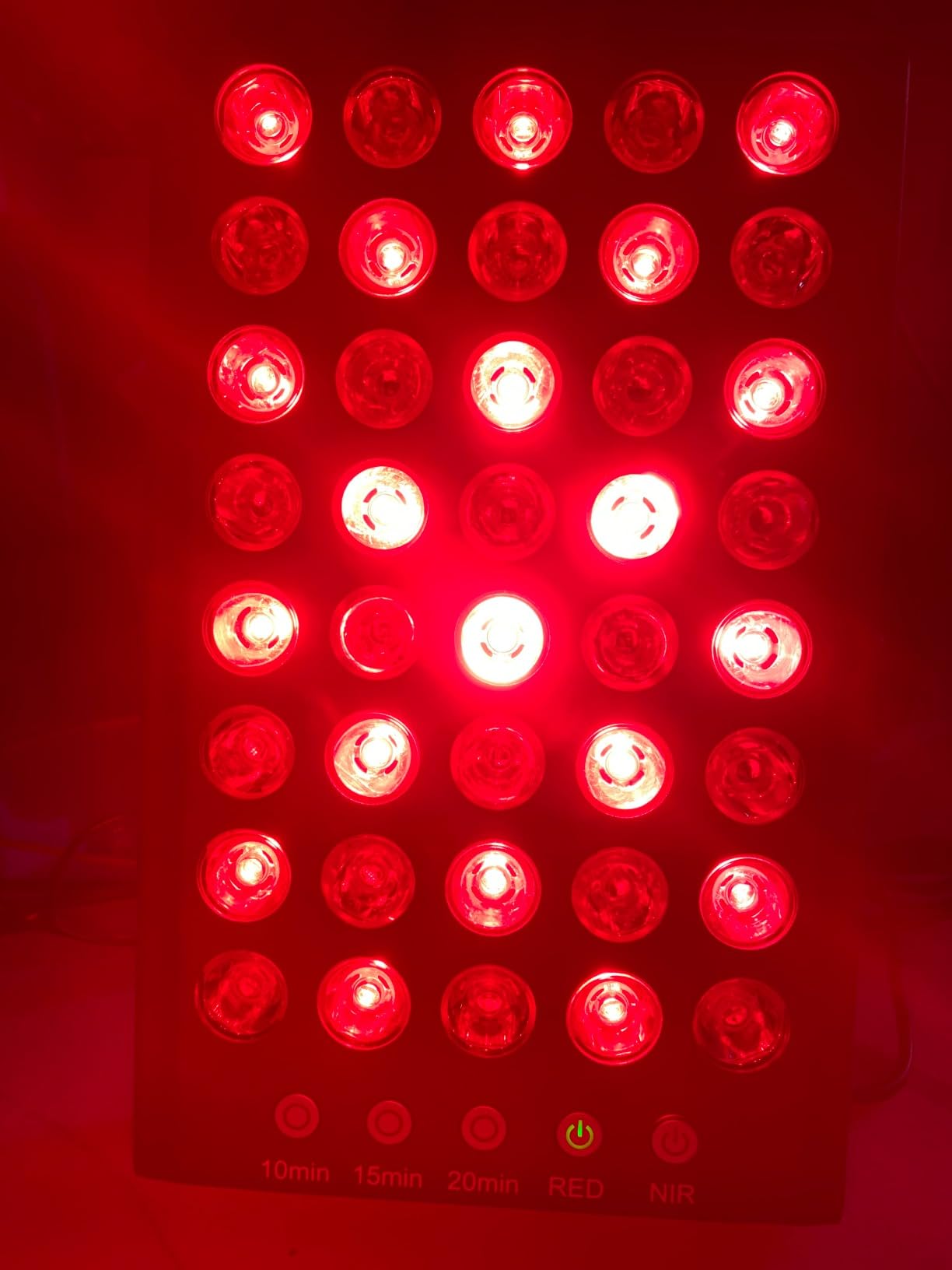Hooga Red Light Therapy Panel Device - 660nm Red & 850nm Near Infrared Light Therapy, LED Light Therapy Lamp for Face & Body, 40 LEDs, Timer, Adjustable Stand - HG200 customer photo 2
