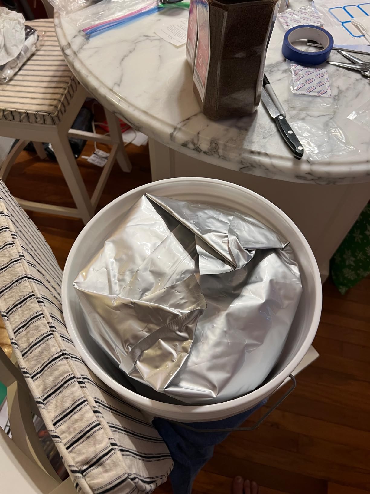 30 Mylar Bags for Food Storage 1 Gallon - Extra Thick 15 Mil - Long Term & Food Grade - Mylar Bags with Oxygen Absorbers 400cc- Zipper, Resealable, Stand-up Gousset - Bolsas Mylar con Abosrbentes customer photo 2