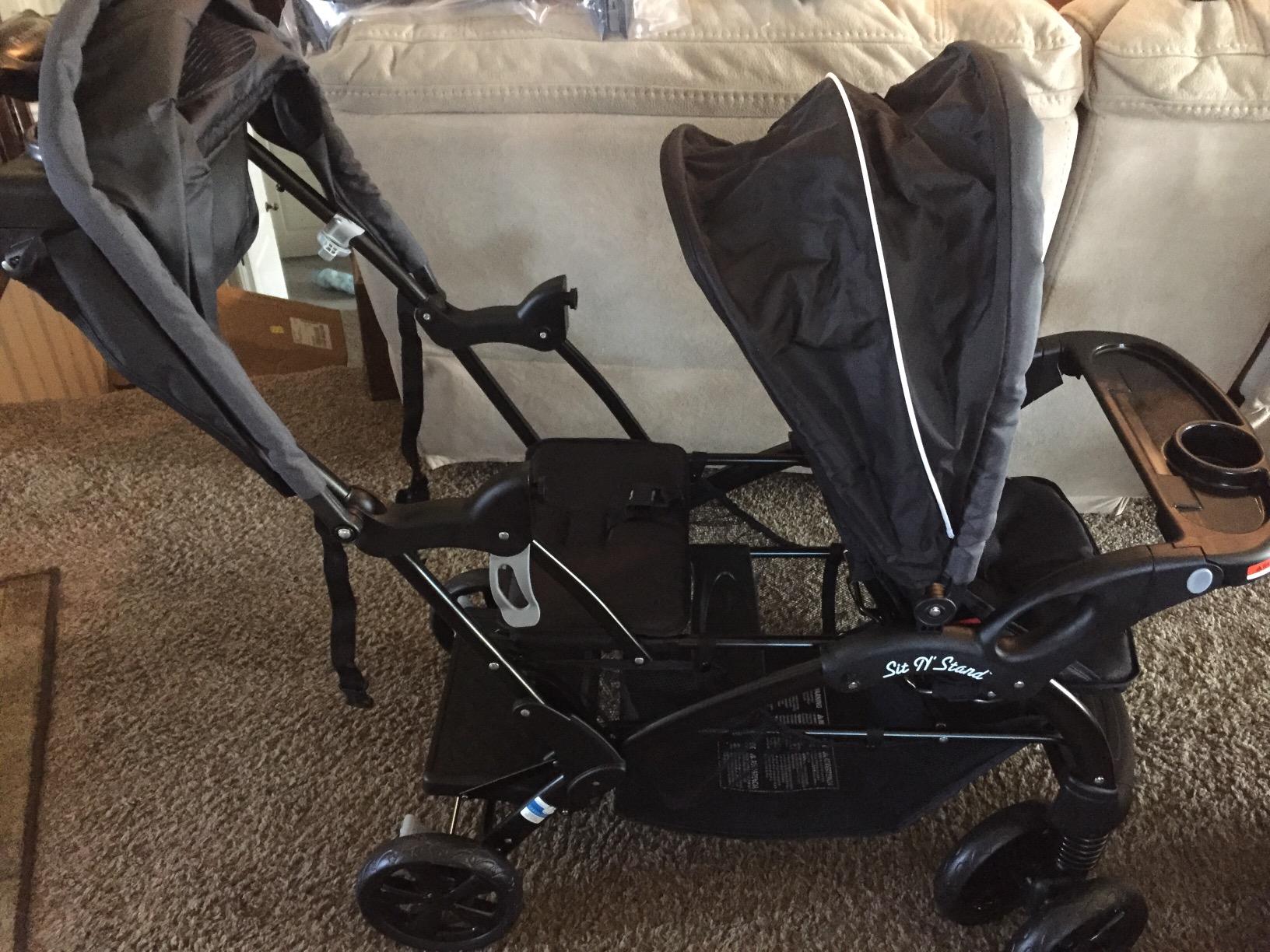 Baby Trend Sit N' Stand Double Stroller, Desert Blue customer photo 1