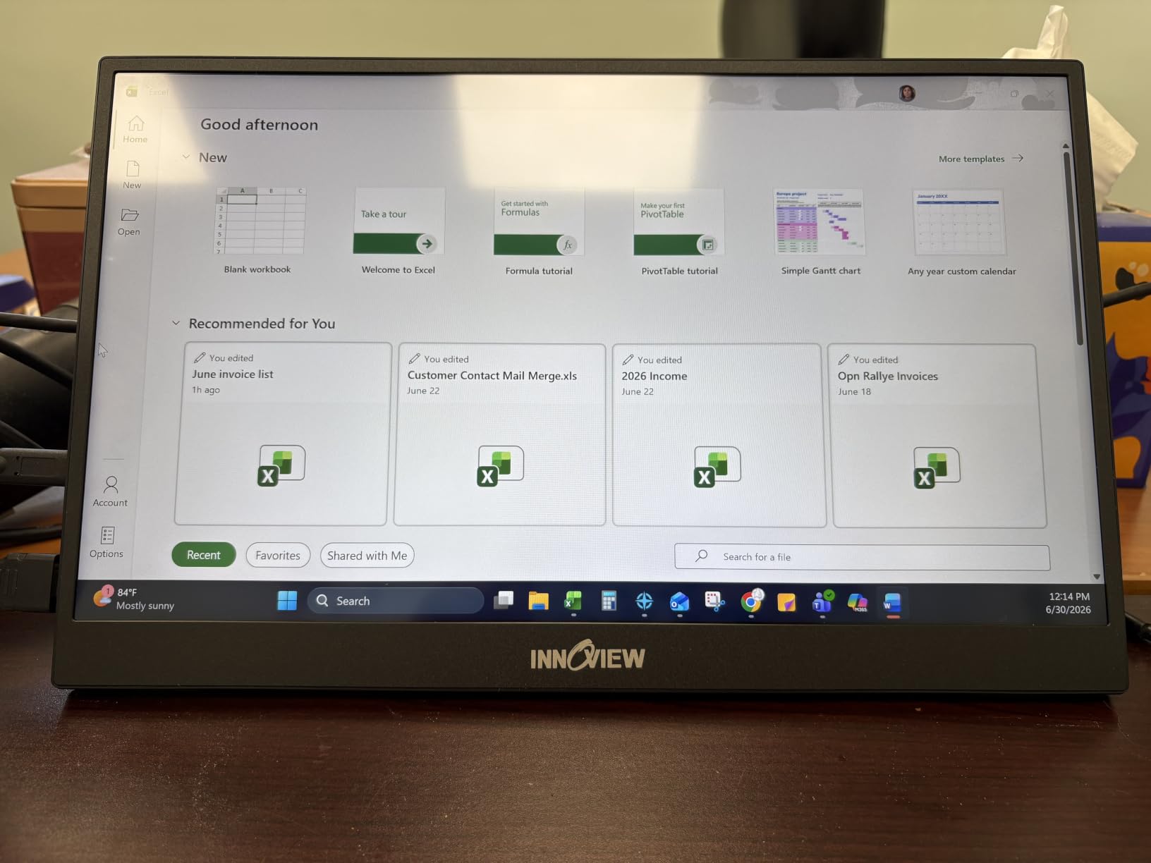 InnoView Portable Monitor, 15.6 Inch FHD 1080P HDMI USB C Second External Monitor customer photo 2