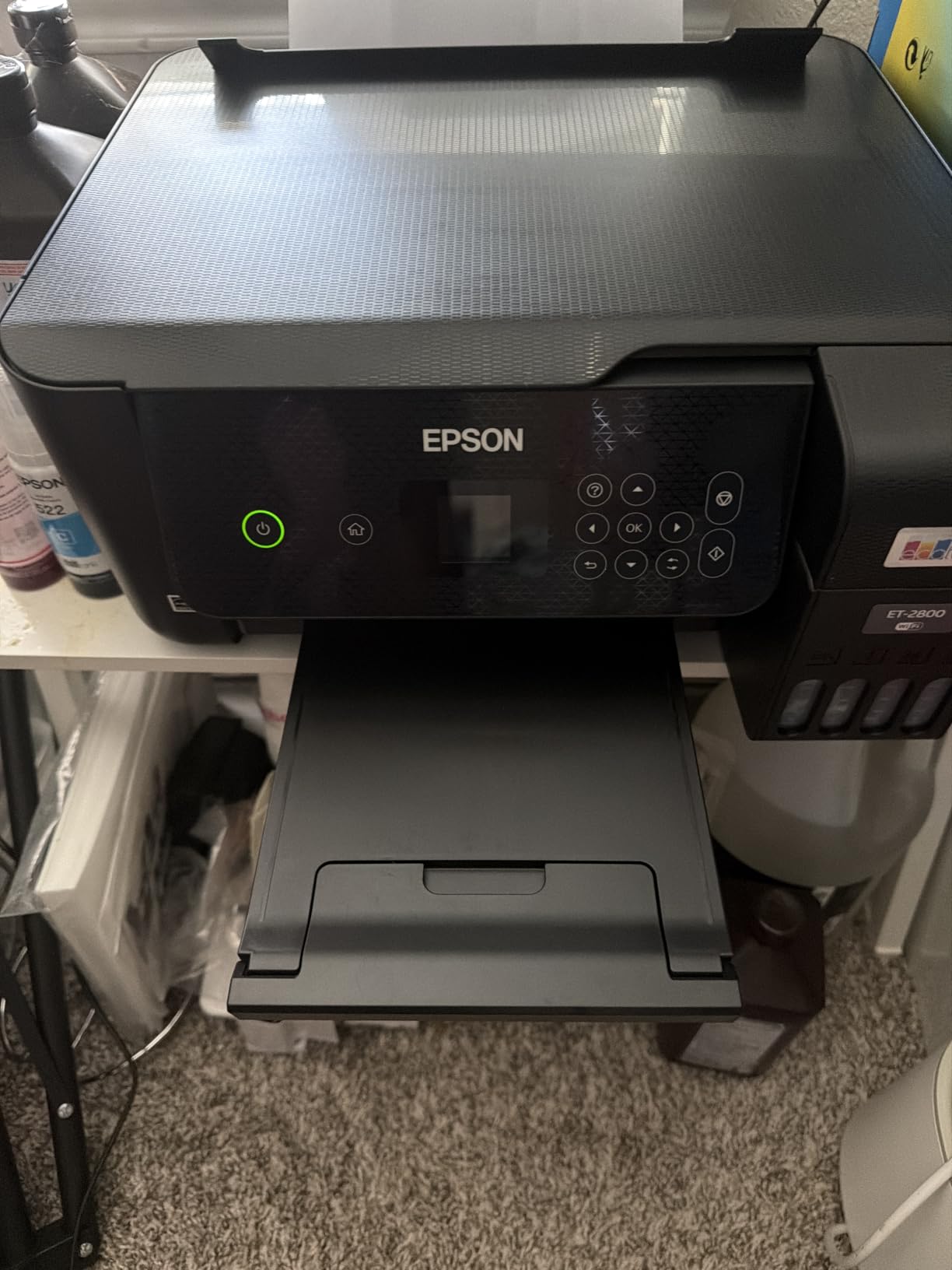 Epson EcoTank ET-2800 Wireless Color All-in-One Supertank Printer - Black | Cartridge-free print, scan, copy; up to 10 ppm, borderless photo printing; ideal for home and everyday use customer photo 1