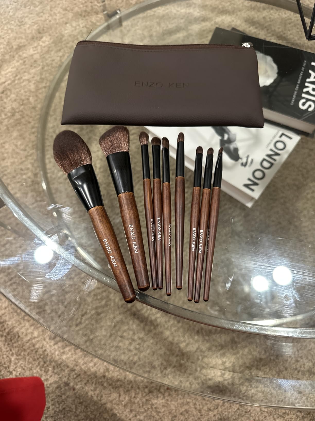 ENZO KEN Bamboo Makeup Brushes Set Professional, Sable Makeup Brush Set with Case, Cosmetic Brushes Makeup Set Luxury, Natural Hair Makeup Brush Set Professional customer photo 2
