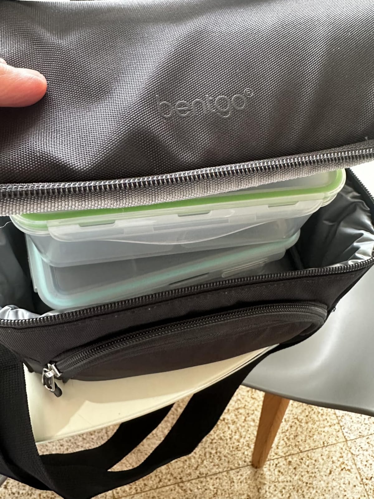 Bentgo Deluxe Insulated Lunch Bag with Adjustable Strap & Outer Pocket | Fits Most Bentgo Lunch Boxes, Internal Mesh Pocket, Safe & Durable Materials (Slate) customer photo 2