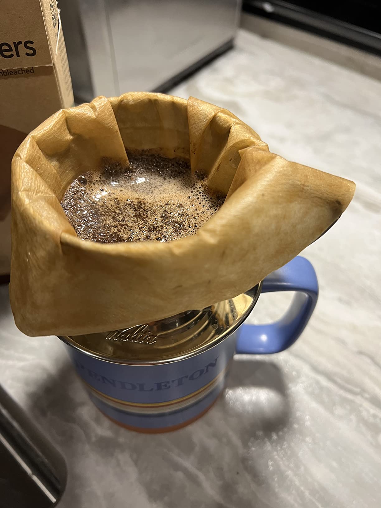 Carita Kalita Stainless Steel Coffee Dripper Wave Series 185S, Made in Japan customer photo 2