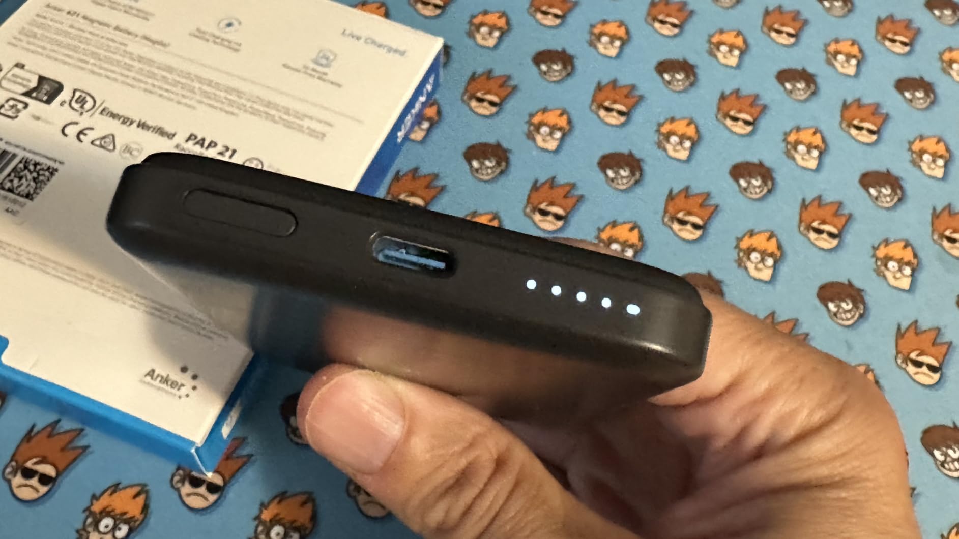 Anker 621 MagGo Power Bank, 5,000mAh Magnetic Portable Charger | Travel Essential Battery Pack with USB-C Cable, Compatible with iPhone 16 / 15 / 14 / 13 / 12 Series customer photo 2