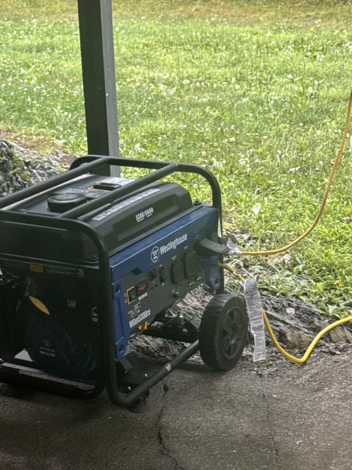 Westinghouse 6600 Peak Watt Home Backup Portable Generator, Transfer Switch Ready 30A Outlet, RV Ready 30A Outlet, Gas Powered, CO Sensor customer photo 1