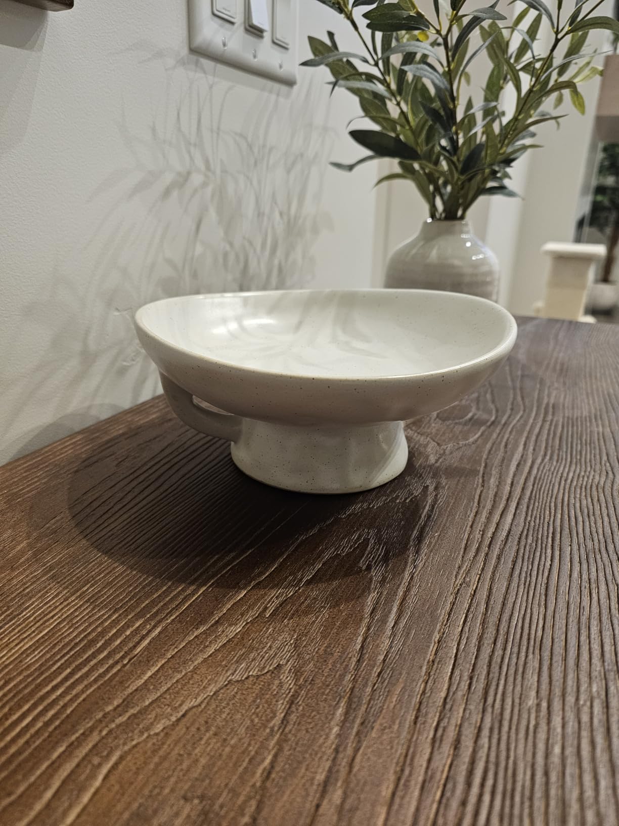 Creative Co-Op Stoneware Bowl w Reactive Glaze, White customer photo 1