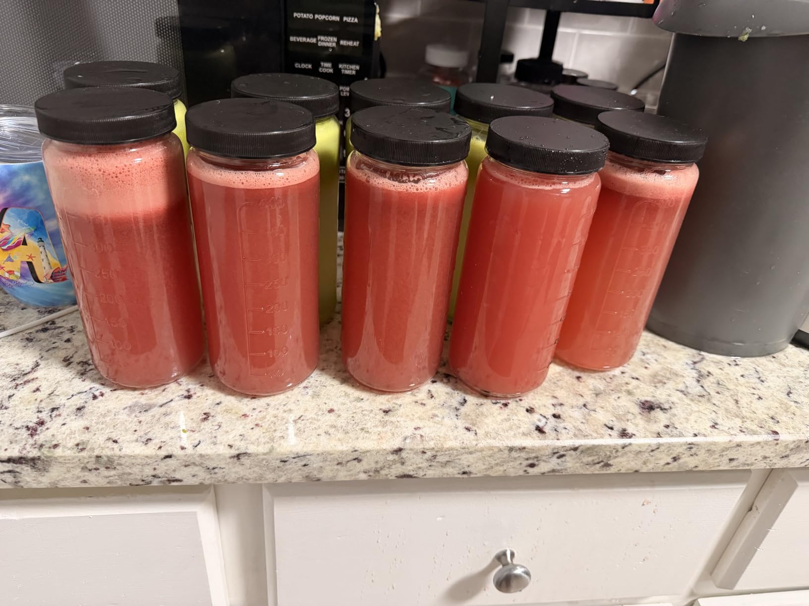 Ruckae 10pack 16oz Glass Juice Bottles with Lids & Straws & Juicing Recipe customer photo 1