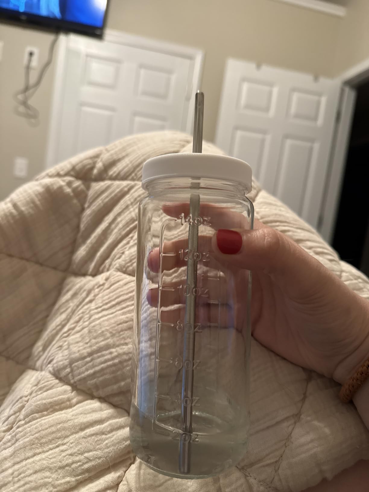 Ruckae 10pack 16oz Glass Juice Bottles with Lids & Straws & Juicing Recipe customer photo 2