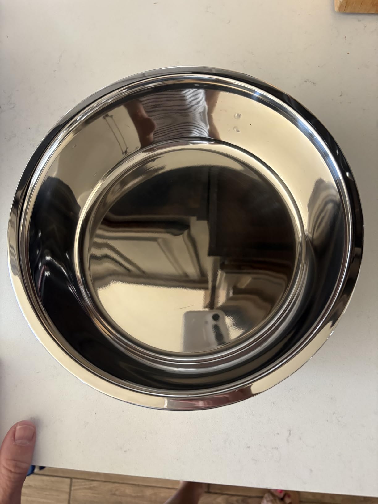 PEGGY11 Nonslip Stainless Steel Dog Bowls, 7.6 US Cup Each, 2 Pack | No slide silicone bottom, Dishwasher safe, Easy to clean, Stackable design customer photo 2