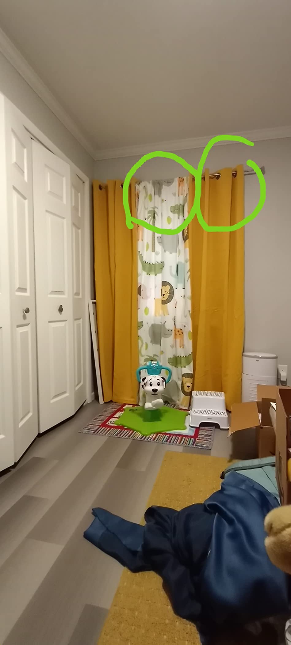 MESHELLY Baby Safari Animals Blackout Curtains 52Wx63H Inch for Boy Bedroom Grommet Pair Kids Woodland Jungle Lion Elephant Art Printed Curtains for Nursery Living Room Window Treatment Fabric customer photo 1