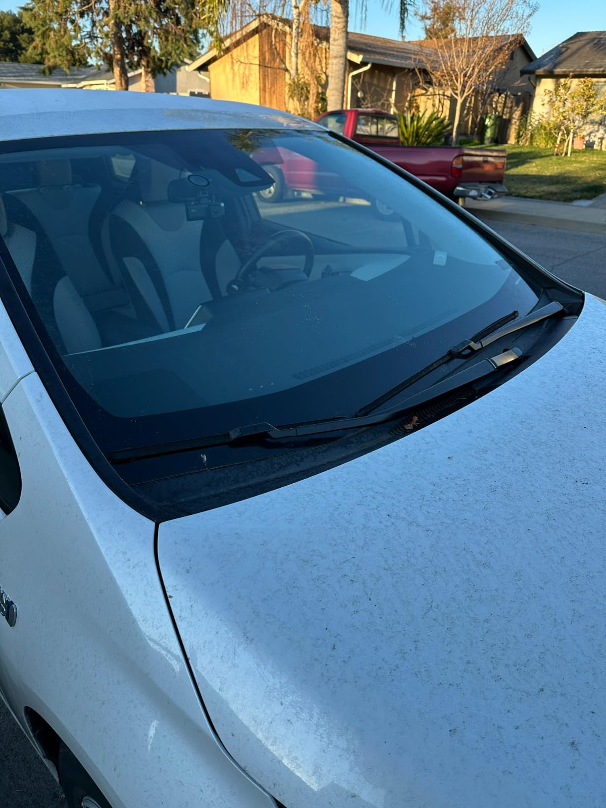 LoyaForba 51.18x83.07 Inch Windshield Snow Cover, Frost Sunshade, Black | all-weather protection, shields from snow and ice, covers the front glass and wipers, for cars SUVs and vans customer photo 1