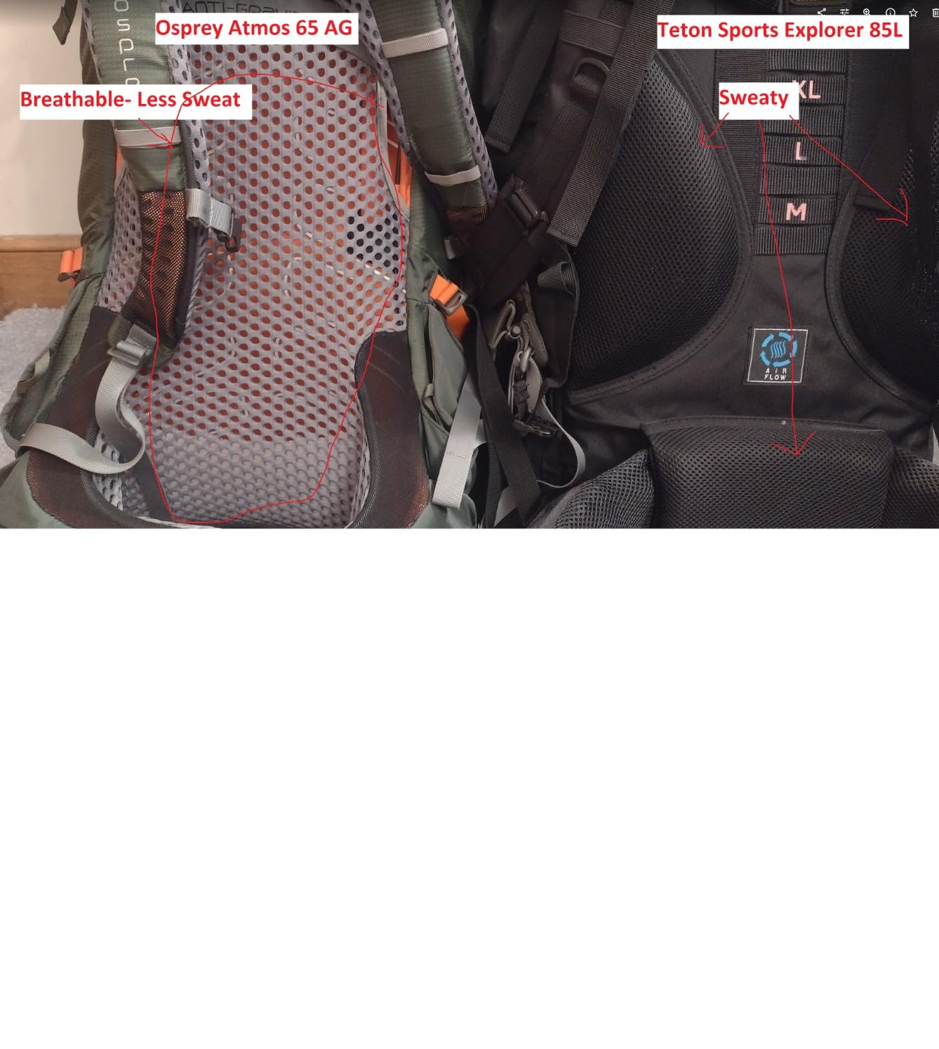 Teton 65L Explorer Internal Frame Backpack customer photo 2