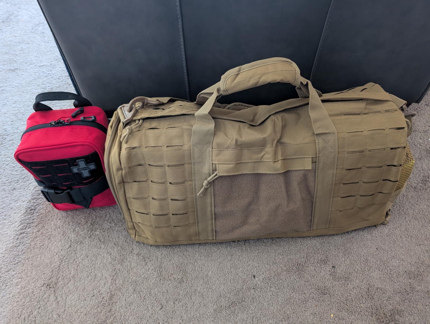 QT&QY 40L Military Tactical Duffle Bag For Men Sport Gym Fitness Tote Travel Training Workout With Shoe Compartment Basketball Football Weekender customer photo 2