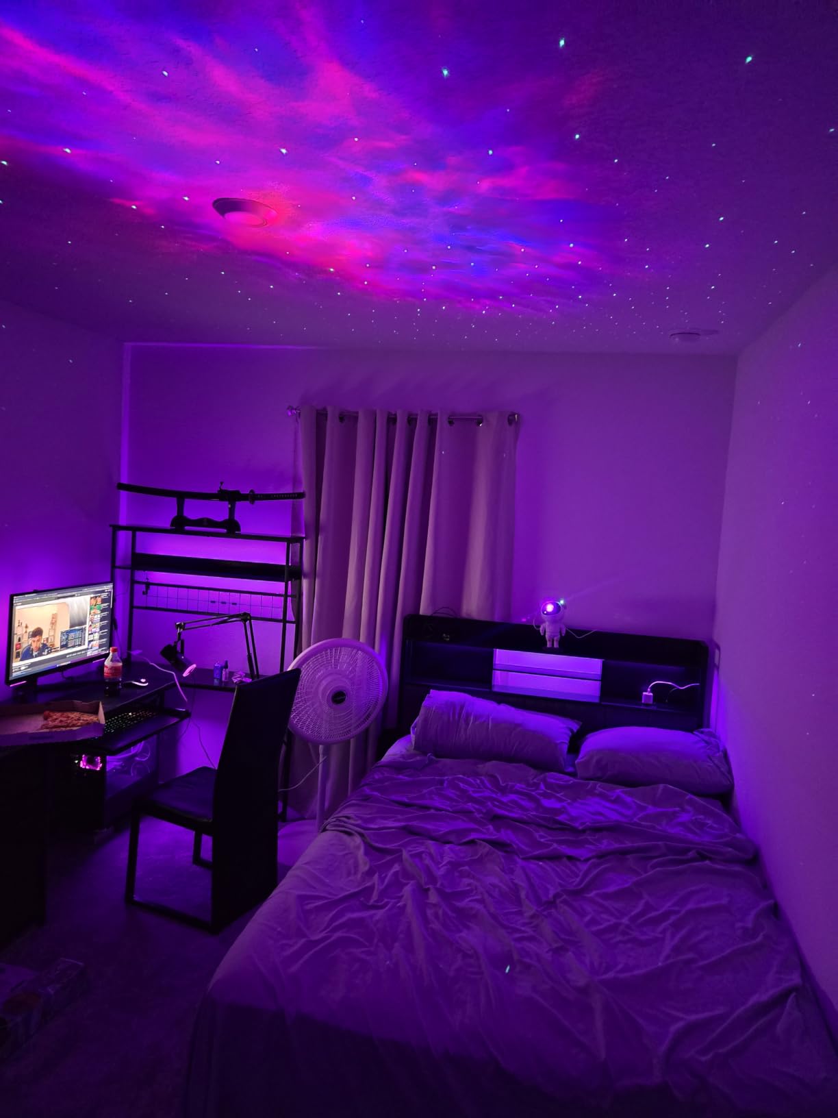 Star Projector Galaxy Night Light - Astronaut Space Projector, Starry Nebula Ceiling LED Lamp with Timer and Remote, Kids Room Decor Aesthetic customer photo 1