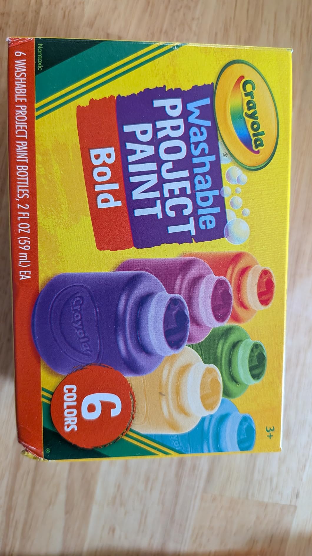 Crayola Washable Kids Paint Set (6ct) - Painting Set for Kids, Spring Crafts, Non-Toxic, Ages 3+ customer photo 2