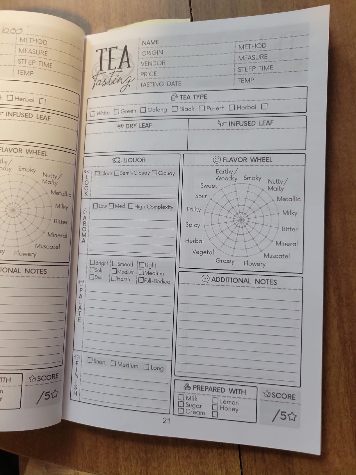 Tea Tasting Journal: Record, Rate & Review Teas | A Logbook to Document Brew Information & Tea Tasting Notes | Specialized Notebook for Tea Lovers, Enthusiasts & Sommeliers customer photo 1