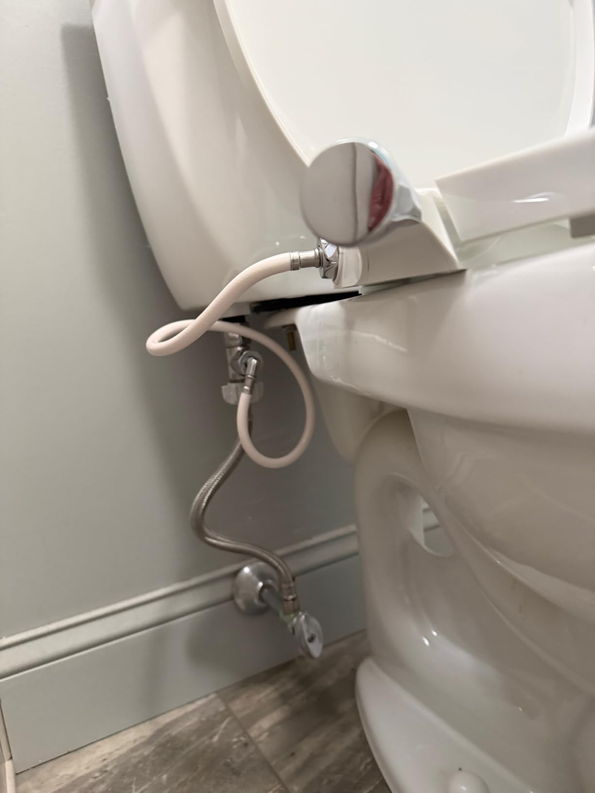 Kohler PureWash M300 Manual Elongated Bidet Toilet Seat, Chrome Handle, Quiet-Close Lid, Self-Cleaning Wand customer photo 2