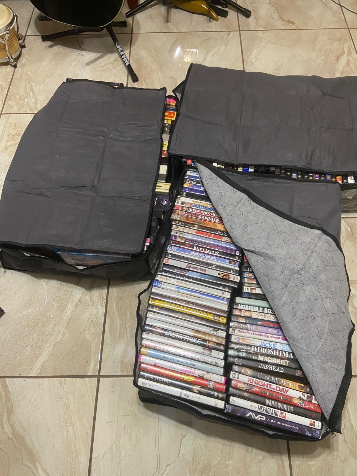 StorageRight Under Bed Storage Bags, 3 Pack, 40L, Gray | Breathable Non-Woven Fabric with a Clear Window and Zippered Top for Clothes, Comforters, Blankets and Seasonal Storage customer photo 2